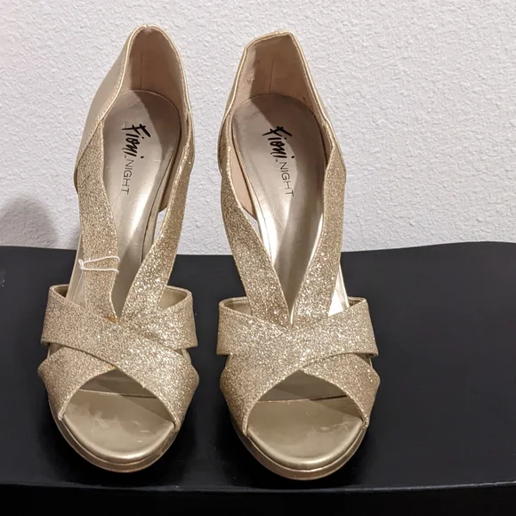 Fioni Night Shoes | Gold Strappy Dress Sandals | Color: Gold | Size: 11 | Ppcbeauty's Closet Fioni Night Shoes | Gold Strappy Dress Sandals | Color: Gold | Size: 11 | Ppcbeauty's Closet